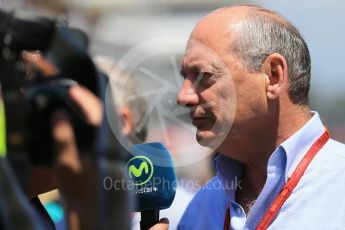 World © Octane Photographic Ltd. Ron Dennis. Sunday 15th May 2016, F1 Spanish GP Grid, Circuit de Barcelona Catalunya, Spain. Digital Ref :