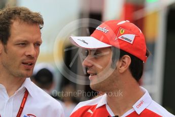 World © Octane Photographic Ltd. Scuderia Ferrari - Jean-Eric Vergne. Sunday 15th May 2016, F1 Spanish GP Paddock, Circuit de Barcelona Catalunya, Spain. Digital Ref :