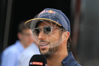 World © Octane Photographic Ltd. Red Bull Racing RB12 – Daniel Ricciardo. Sunday 15th May 2016, F1 Spanish GP Paddock, Circuit de Barcelona Catalunya, Spain. Digital Ref :