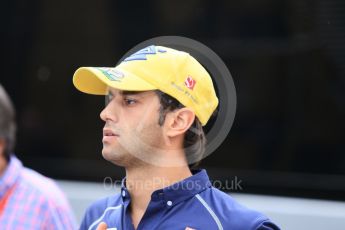 World © Octane Photographic Ltd. Sauber F1 Team C35 – Felipe Nasr. Sunday 15th May 2016, F1 Spanish GP Paddock, Circuit de Barcelona Catalunya, Spain. Digital Ref :