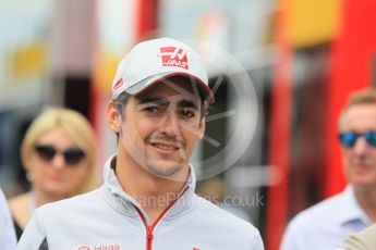 World © Octane Photographic Ltd. Haas F1 Team VF-16 - Esteban Gutierrez. Sunday 15th May 2016, F1 Spanish GP Paddock, Circuit de Barcelona Catalunya, Spain. Digital Ref :