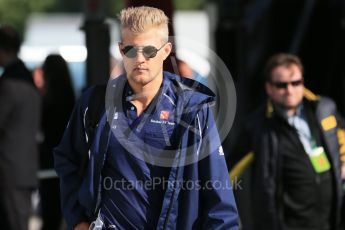 World © Octane Photographic Ltd. Sauber F1 Team – Marcus Ericsson. Sunday 15th May 2016, F1 Spanish GP - Paddock, Circuit de Barcelona Catalunya, Spain. Digital Ref : 1549LB1D7534