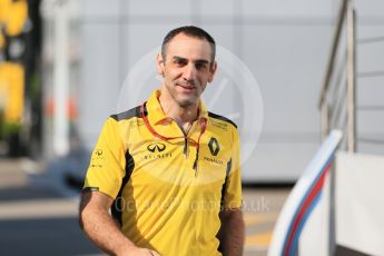 World © Octane Photographic Ltd. Cyril Abiteboul - Renault. Sunday 15th May 2016, F1 Spanish GP - Paddock, Circuit de Barcelona Catalunya, Spain. Digital Ref : 1549LB1D7554