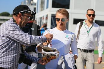 World © Octane Photographic Ltd. Mercedes AMG Petronas - Nico Rosberg. Sunday 15th May 2016, F1 Spanish GP - Paddock, Circuit de Barcelona Catalunya, Spain. Digital Ref : 1549LB1D7629