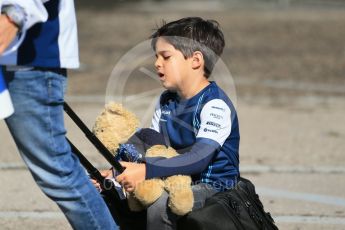 World © Octane Photographic Ltd. Felipe Massa son Filipinho. Sunday 15th May 2016, F1 Spanish GP - Paddock, Circuit de Barcelona Catalunya, Spain. Digital Ref : 1549LB1D7669