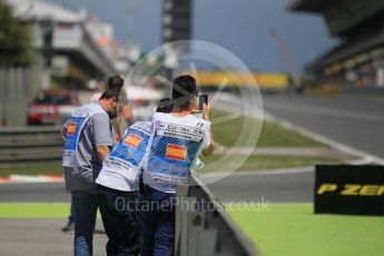 World © Octane Photographic Ltd. Trackside marshals. Sunday 15th May 2016, F1 Spanish GP Race, Circuit de Barcelona Catalunya, Spain. Digital Ref :