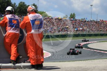 World © Octane Photographic Ltd. McLaren Honda MP4-31 – Jenson Button and Fernando Alonso. Sunday 15th May 2016, F1 Spanish GP Race, Circuit de Barcelona Catalunya, Spain. Digital Ref :