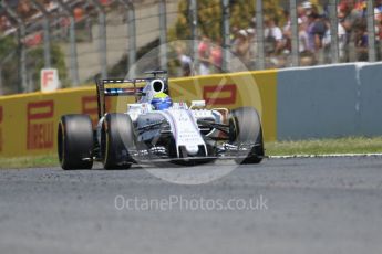 World © Octane Photographic Ltd. Williams Martini Racing, Williams Mercedes FW38 – Felipe Massa. Sunday 15th May 2016, F1 Spanish GP Race, Circuit de Barcelona Catalunya, Spain. Digital Ref :