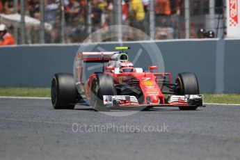 World © Octane Photographic Ltd. Scuderia Ferrari SF16-H – Kimi Raikkonen. Sunday 15th May 2016, F1 Spanish GP Race, Circuit de Barcelona Catalunya, Spain. Digital Ref :