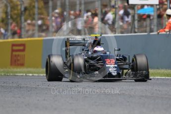 World © Octane Photographic Ltd. McLaren Honda MP4-31 – Jenson Button. Sunday 15th May 2016, F1 Spanish GP Race, Circuit de Barcelona Catalunya, Spain. Digital Ref :