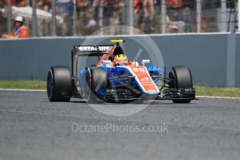 World © Octane Photographic Ltd. Manor Racing MRT05 – Rio Haryanto. Sunday 15th May 2016, F1 Spanish GP Race, Circuit de Barcelona Catalunya, Spain. Digital Ref :