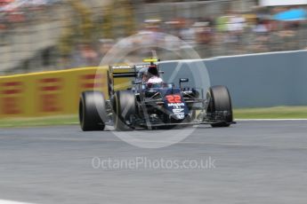 World © Octane Photographic Ltd. McLaren Honda MP4-31 – Jenson Button. Sunday 15th May 2016, F1 Spanish GP Race, Circuit de Barcelona Catalunya, Spain. Digital Ref :