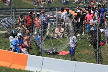 World © Octane Photographic Ltd. Nico Rosberg and the fans at turn 5. Sunday 15th May 2016, F1 Spanish GP Race, Circuit de Barcelona Catalunya, Spain. Digital Ref :