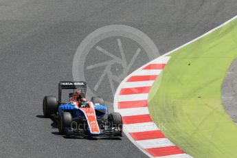 World © Octane Photographic Ltd. Manor Racing MRT05 - Pascal Wehrlein. Sunday 15th May 2016, F1 Spanish GP Race, Circuit de Barcelona Catalunya, Spain. Digital Ref :