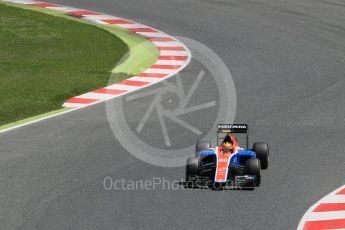 World © Octane Photographic Ltd. Manor Racing MRT05 – Rio Haryanto. Sunday 15th May 2016, F1 Spanish GP Race, Circuit de Barcelona Catalunya, Spain. Digital Ref :