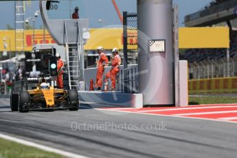 World © Octane Photographic Ltd. Renault Sport F1 Team RS16 - Kevin Magnussen. Sunday 15th May 2016, F1 Spanish GP Race, Circuit de Barcelona Catalunya, Spain. Digital Ref :