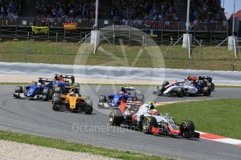 World © Octane Photographic Ltd. Haas F1 Team VF-16 - Esteban Gutierrez. Sunday 15th May 2016, F1 Spanish GP Race, Circuit de Barcelona Catalunya, Spain. Digital Ref :