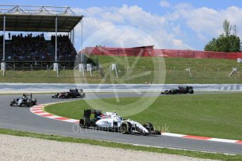 World © Octane Photographic Ltd. Williams Martini Racing, Williams Mercedes FW38 – Valtteri Bottas. Sunday 15th May 2016, F1 Spanish GP Race, Circuit de Barcelona Catalunya, Spain. Digital Ref :