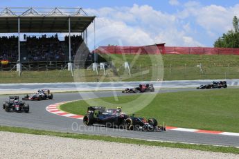 World © Octane Photographic Ltd. McLaren Honda MP4-31 – Jenson Button and Fernando Alonso. Sunday 15th May 2016, F1 Spanish GP Race, Circuit de Barcelona Catalunya, Spain. Digital Ref :