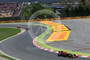 World © Octane Photographic Ltd. Red Bull Racing RB12 – Max Verstappen. Sunday 15th May 2016, F1 Spanish GP Race, Circuit de Barcelona Catalunya, Spain. Digital Ref :