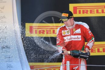 World © Octane Photographic Ltd. Scuderia Ferrari SF16-H – Sebastian Vettel. Sunday 15th May 2016, F1 Spanish GP Podium, Circuit de Barcelona Catalunya, Spain. Digital Ref :