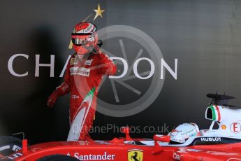 World © Octane Photographic Ltd. Scuderia Ferrari SF16-H – Kimi Raikkonen and Fernando Alonso. Sunday 15th May 2016, F1 Spanish GP Parc Ferme, Circuit de Barcelona Catalunya, Spain. Digital Ref :