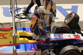 World © Octane Photographic Ltd. Trident - GP2/11 –Philo Paz Armand retires. Sunday 15th May 2016, GP2 Race 2, Circuit de Barcelona Catalunya, Spain. Digital Ref : 1551CB1D0976