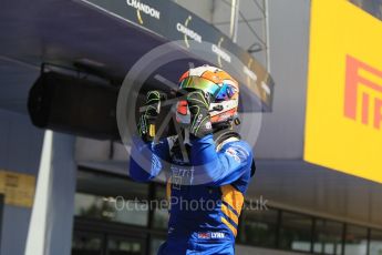 World © Octane Photographic Ltd. DAMS - GP2/11 – Alex Lynn (1st). Sunday 15th May 2016, GP2 Race 2, Circuit de Barcelona Catalunya, Spain. Digital Ref :1551CB1D1013