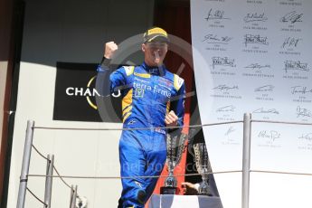 World © Octane Photographic Ltd. DAMS - GP2/11 – Alex Lynn (1st). Sunday 15th May 2016, GP2 Race 2, Circuit de Barcelona Catalunya, Spain. Digital Ref :1551CB1D1057