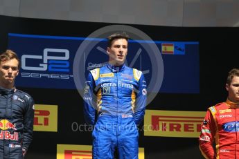 World © Octane Photographic Ltd. DAMS - GP2/11 – Alex Lynn (1st). Sunday 15th May 2016, GP2 Race 2, Circuit de Barcelona Catalunya, Spain. Digital Ref :1551CB1D1081