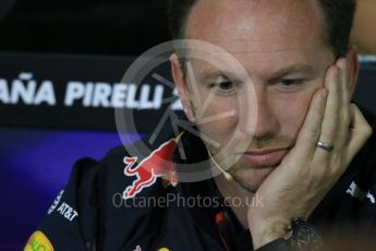 World © Octane Photographic Ltd. F1 Spanish GP FIA Team Personnel Press Conference, Circuit de Barcelona Catalunya, Spain, Friday 13th May 2016. Christian Horner (Red Bull). Digital Ref : 1542LB1D5537