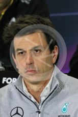 World © Octane Photographic Ltd. F1 Spanish GP FIA Team Personnel Press Conference, Circuit de Barcelona Catalunya, Spain, Friday 13th May 2016. Toto Wolff (Mercedes). Digital Ref : 1542LB1D5556