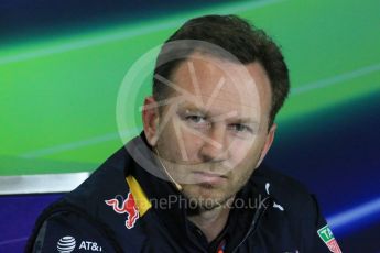World © Octane Photographic Ltd. F1 Spanish GP FIA Team Personnel Press Conference, Circuit de Barcelona Catalunya, Spain, Friday 13th May 2016. Christian Horner (Red Bull). Digital Ref : 1542LB1D5623