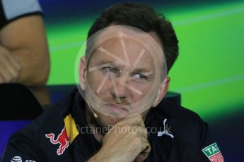 World © Octane Photographic Ltd. F1 Spanish GP FIA Team Personnel Press Conference, Circuit de Barcelona Catalunya, Spain, Friday 13th May 2016. Christian Horner (Red Bull). Digital Ref : 1542LB1D5672