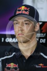 World © Octane Photographic Ltd. F1 Spanish GP FIA Press Conference, Circuit de Barcelona Catalunya, Spain, Thursday 12th May 2016. Scuderia Toro Rosso STR11 – Daniil Kvyat. Digital Ref : 1534LB1D3480