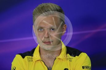 World © Octane Photographic Ltd. F1 Spanish GP FIA Press Conference, Circuit de Barcelona Catalunya, Spain, Thursday 12th May 2016. Renault Sport F1 Team RS16 - Kevin Magnussen. Digital Ref : 1534LB1D3521