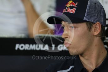World © Octane Photographic Ltd. F1 Spanish GP FIA Press Conference, Circuit de Barcelona Catalunya, Spain, Thursday 12th May 2016. Scuderia Toro Rosso STR11 – Daniil Kvyat. Digital Ref : 1534LB1D3652