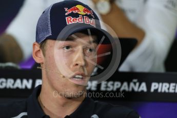 World © Octane Photographic Ltd. F1 Spanish GP FIA Press Conference, Circuit de Barcelona Catalunya, Spain, Thursday 12th May 2016. Scuderia Toro Rosso STR11 – Daniil Kvyat. Digital Ref : 1534LB1D3711