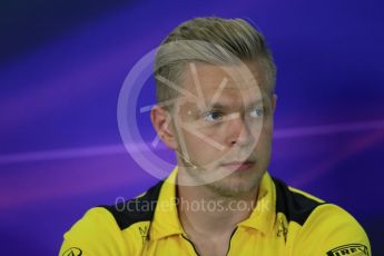 World © Octane Photographic Ltd. F1 Spanish GP FIA Press Conference, Circuit de Barcelona Catalunya, Spain, Thursday 12th May 2016. Renault Sport F1 Team RS16 - Kevin Magnussen. Digital Ref : 1534LB1D3803