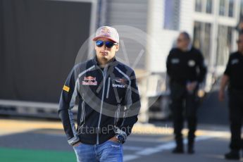 World © Octane Photographic Ltd. Scuderia Toro Rosso STR11 – Carlos Sainz. Thursday 12th May 2016, F1 Spanish GP Set up, Circuit de Barcelona Catalunya, Spain. Digital Ref :1532CB1D1870