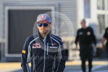 World © Octane Photographic Ltd. Scuderia Toro Rosso STR11 – Carlos Sainz. Thursday 12th May 2016, F1 Spanish GP Set up, Circuit de Barcelona Catalunya, Spain. Digital Ref :1532CB1D1875