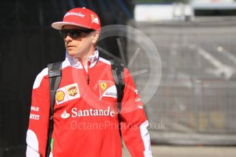 World © Octane Photographic Ltd. Scuderia Ferrari – Kimi Raikkonen. Thursday 12th May 2016, F1 Spanish GP Set up, Circuit de Barcelona Catalunya, Spain. Digital Ref : 1532CB1D2108