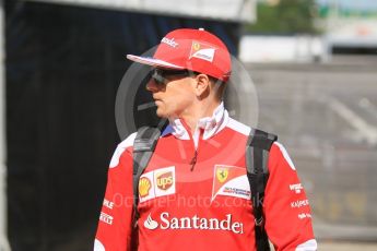 World © Octane Photographic Ltd. Scuderia Ferrari – Kimi Raikkonen. Thursday 12th May 2016, F1 Spanish GP Set up, Circuit de Barcelona Catalunya, Spain. Digital Ref : 1532CB1D2113