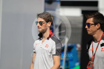 World © Octane Photographic Ltd. Haas F1 Team – Romain Grosjean. Thursday 12th May 2016, F1 Spanish GP Set up, Circuit de Barcelona Catalunya, Spain. Digital Ref : 1532CB1D2211
