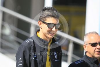 World © Octane Photographic Ltd. Renault Sport F1 Team RS16 Reserve Driver – Esteban Ocon. Thursday 12th May 2016, F1 Spanish GP Set up, Circuit de Barcelona Catalunya, Spain. Digital Ref : 1532CB1D2243