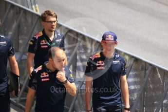 World © Octane Photographic Ltd. Red Bull Racing RB12 – Max Verstappen. Thursday 12th May 2016, F1 Spanish GP Set up, Circuit de Barcelona Catalunya, Spain. Digital Ref : 1532CB1D2263