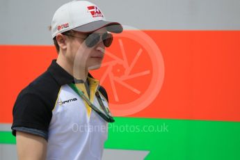 World © Octane Photographic Ltd. Haas F1 Team VF-16 Development driver - Santino Ferrucci. Thursday 12th May 2016, F1 Spanish GP Set up, Circuit de Barcelona Catalunya, Spain. Digital Ref : 1532CB1D2316