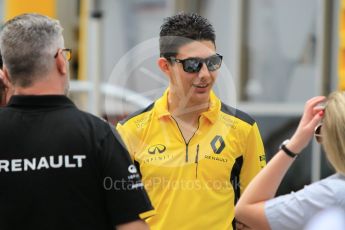 World © Octane Photographic Ltd. Renault Sport F1 Team RS16 Reserve Driver – Esteban Ocon. Thursday 12th May 2016, F1 Spanish GP Set up, Circuit de Barcelona Catalunya, Spain. Digital Ref : 1532CB1D2367