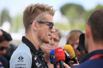 World © Octane Photographic Ltd. Sahara Force India VJM09 - Nico Hulkenberg. Thursday 12th May 2016, F1 Spanish GP Set up, Circuit de Barcelona Catalunya, Spain. Digital Ref : 1532CB1D2400