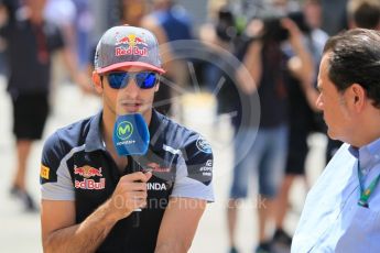 World © Octane Photographic Ltd. Scuderia Toro Rosso STR11 – Carlos Sainz. Thursday 12th May 2016, F1 Spanish GP Set up, Circuit de Barcelona Catalunya, Spain. Digital Ref :1532CB1D2403